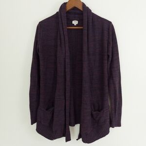 Wilfred with Silk and Cashmere Open Front Cardigan Size Small